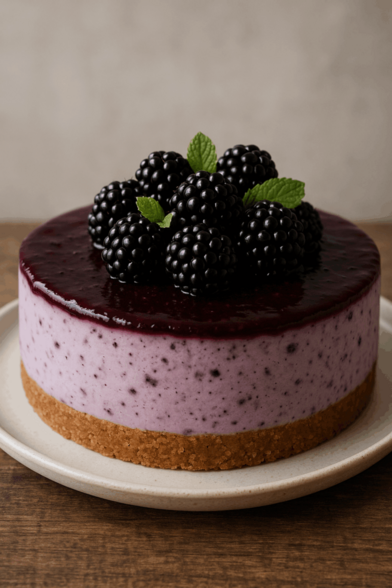 Behold my blackberry cheesecake! :3