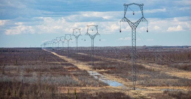 Photo credit A stretch of the 500-kilovolt Great Northern Transmission Line in northern Minnesota.